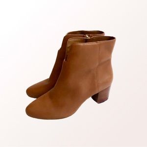 Sole society Pariza Caramel Leather Booties